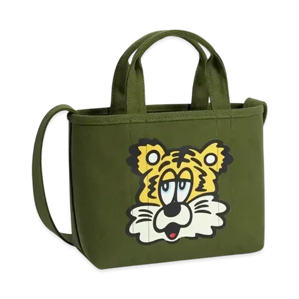 KENZO VERDY MARKET KENZO Utility Small Tote Bag Reversible "Khaki"