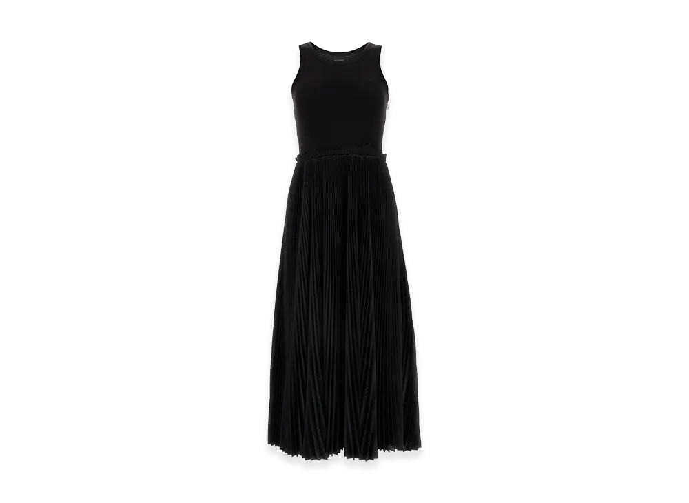 BALENCIAGA Women's Tanktop Pleat Dress "Black"