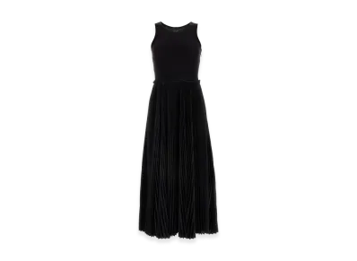 BALENCIAGA Women's Tanktop Pleat Dress "Black"