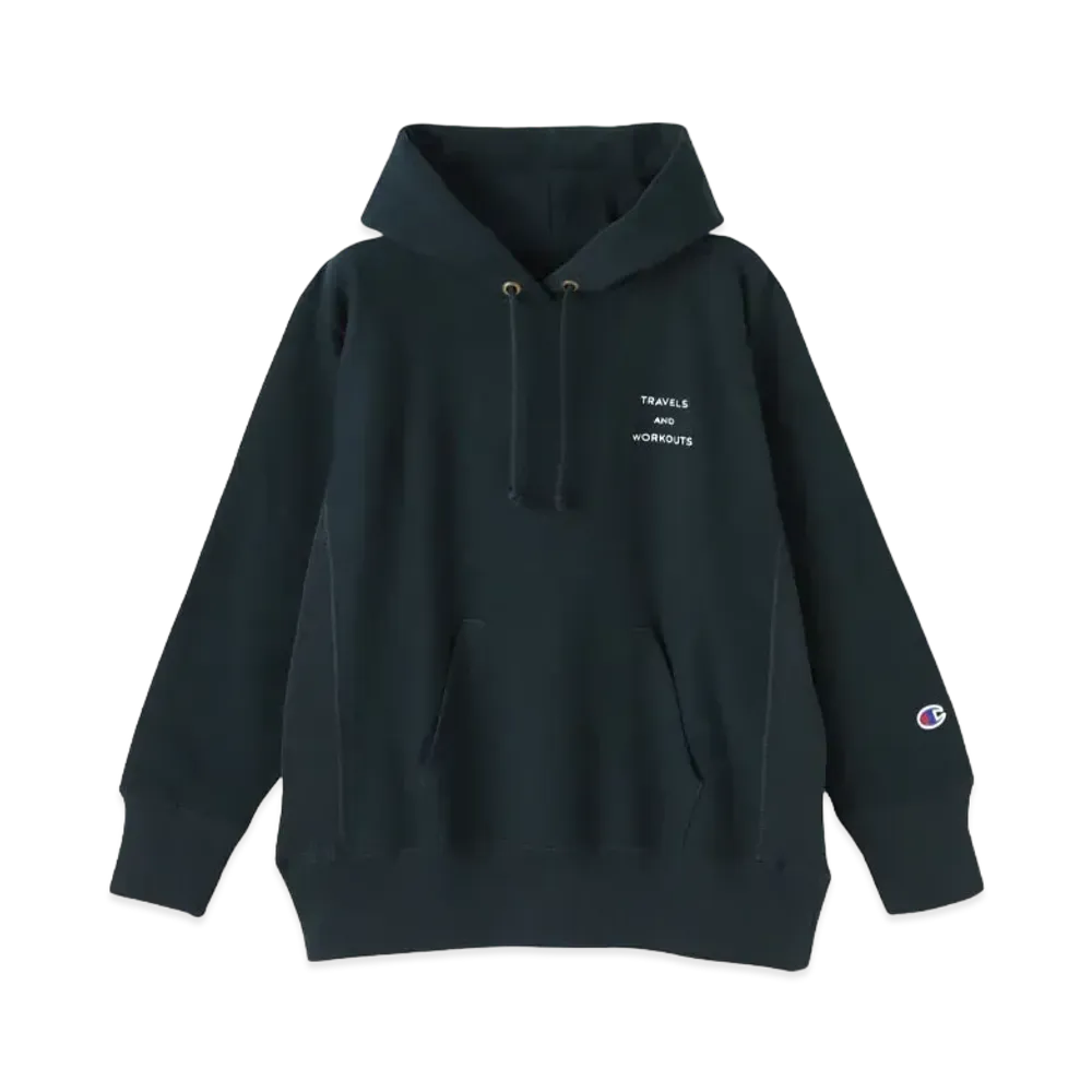 Champion x Ron Herman French Terry Sweat Hoodie "Navy"