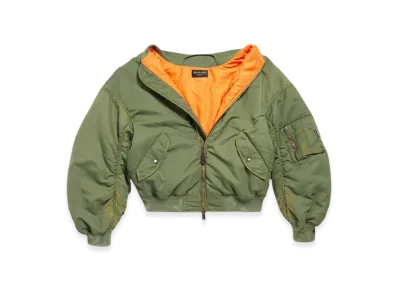 BALENCIAGA Off Shoulder Bomber "Dark Green"