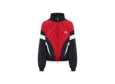 BALENCIAGA 3B Sports Icon Off Shoulder Tracksuit Jacket "Black"