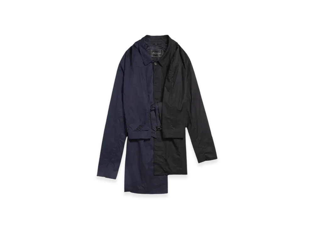 BALENCIAGA Women's Double Sleeve Car Coat "Black"