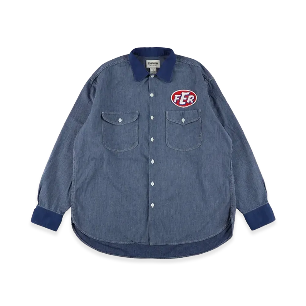 BOW WOW Fer Gritgear Shirt Aged "Indigo Stripe"