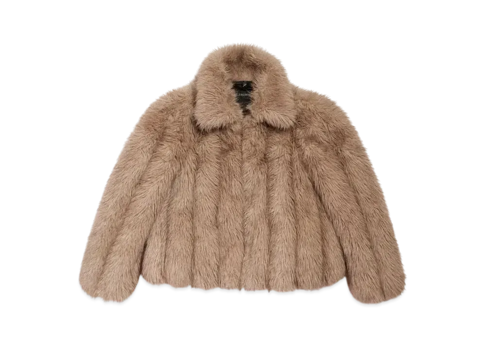 BALENCIAGA Women's Shrunk Jacket "Brown"