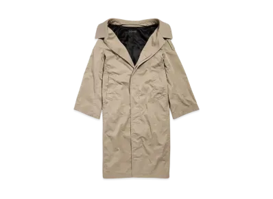 BALENCIAGA Women's Off Shoulder Carcoat "Beige"