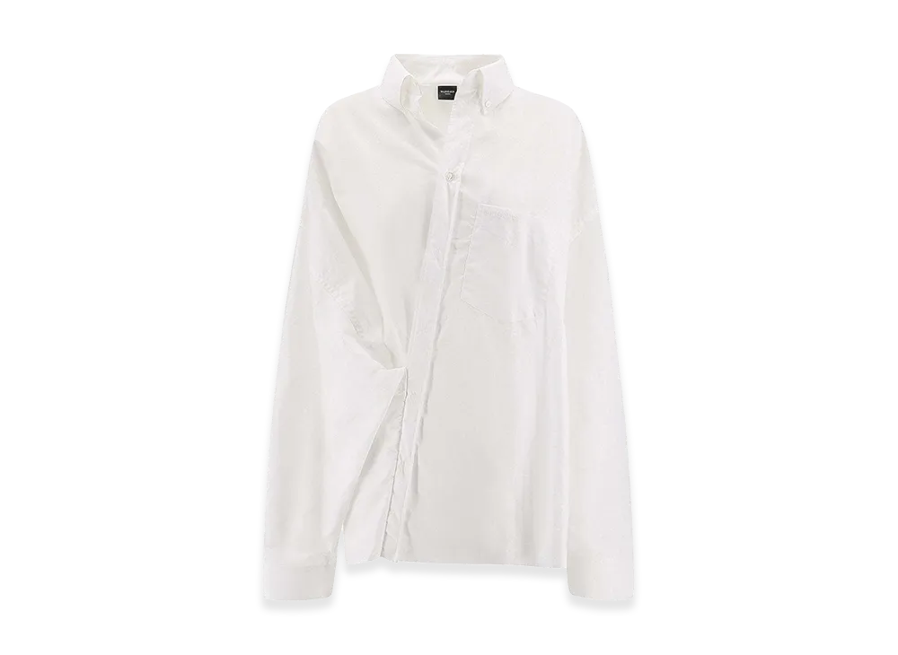 BALENCIAGA Women's Wrap Shirt "White"