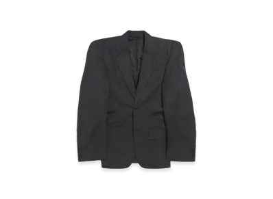 BALENCIAGA Women's Cut Away Boxy Jacket "Dark Gray"