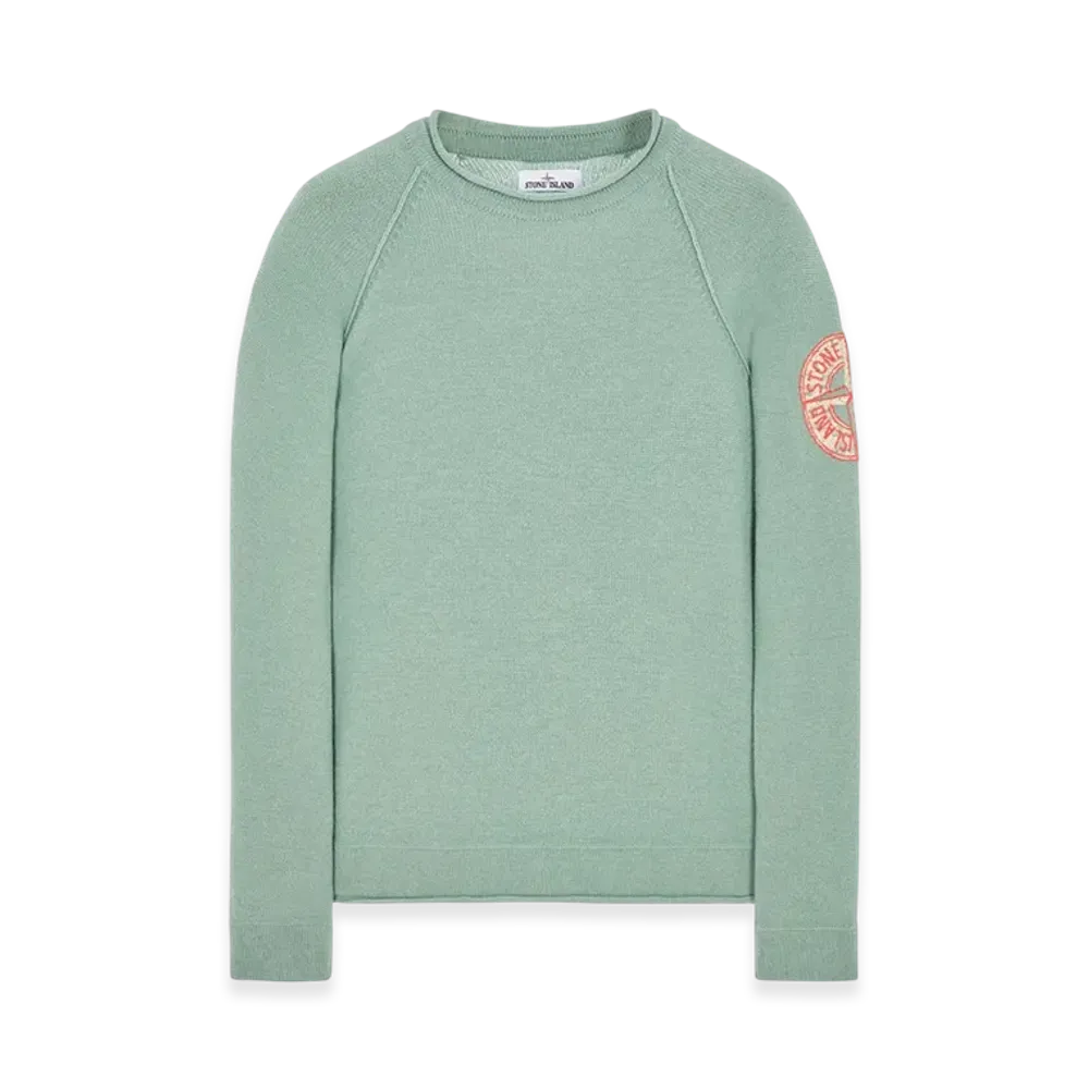 Stone Island 534A4 Lambswool Crewneck Knit - 22FW "Olive"