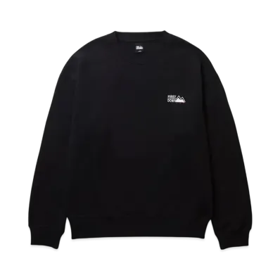 FIRST DOWN Logo Crew Sweat "Black"