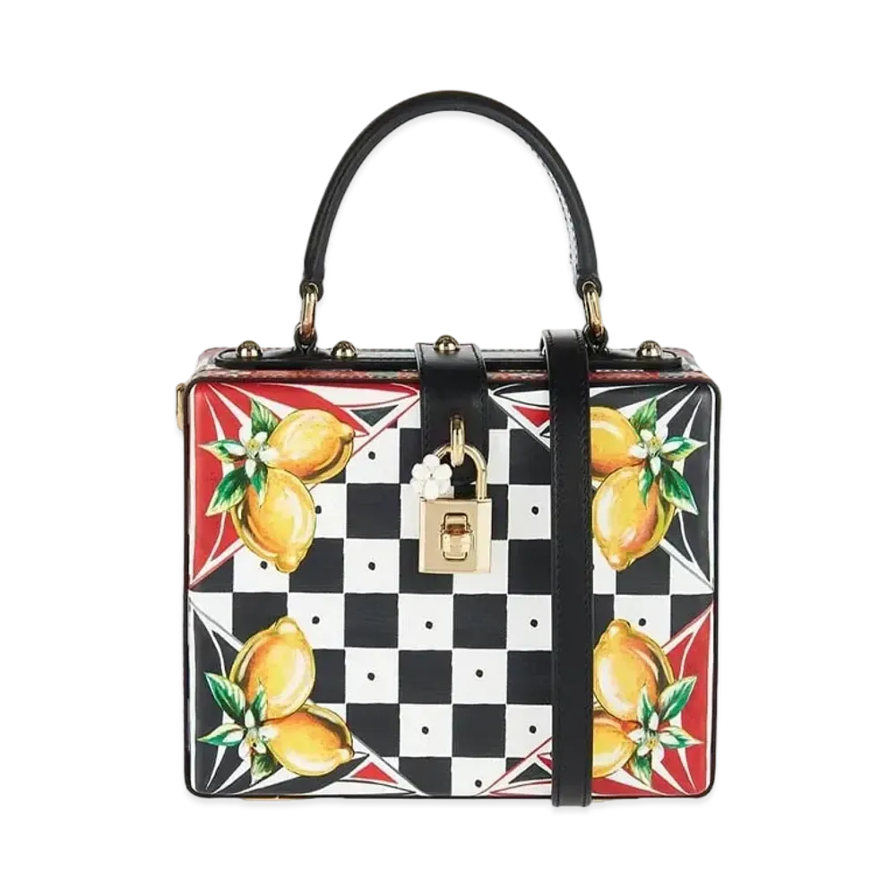 Dolce&Gabbana Dolce Box Bag Dauphine Calfskin Calette & Remorph Print "Multicolor"