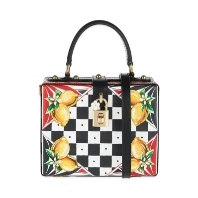 Dolce&Gabbana Dolce Box Bag Dauphine Calfskin Calette & Remorph Print "Multicolor"