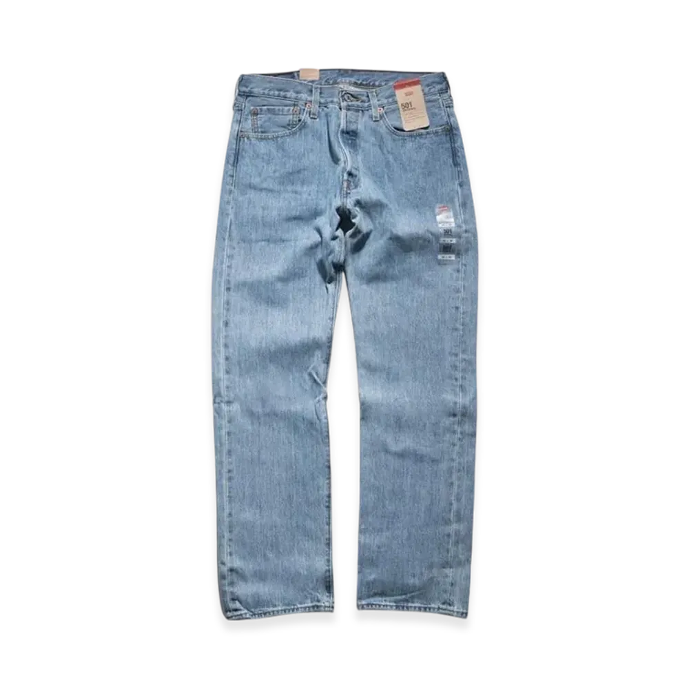 Levi's 501 Button-Fly Straight Jeans "Light Stonewash"