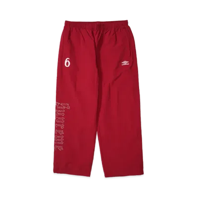 Supreme x Umbro Rhinestone Track Pant "Red"