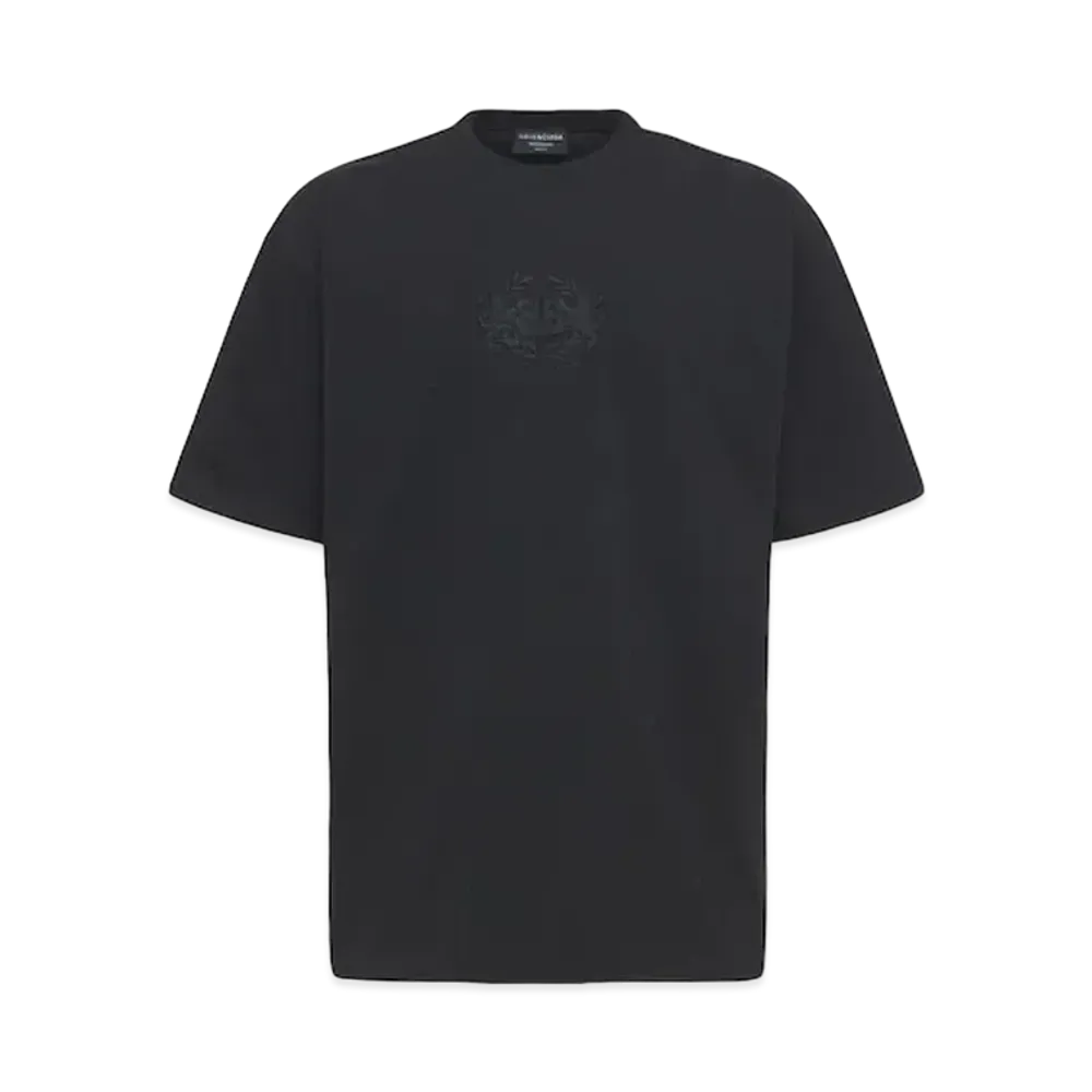 BALENCIAGA Oversized Cotton T-Shirt "Black"