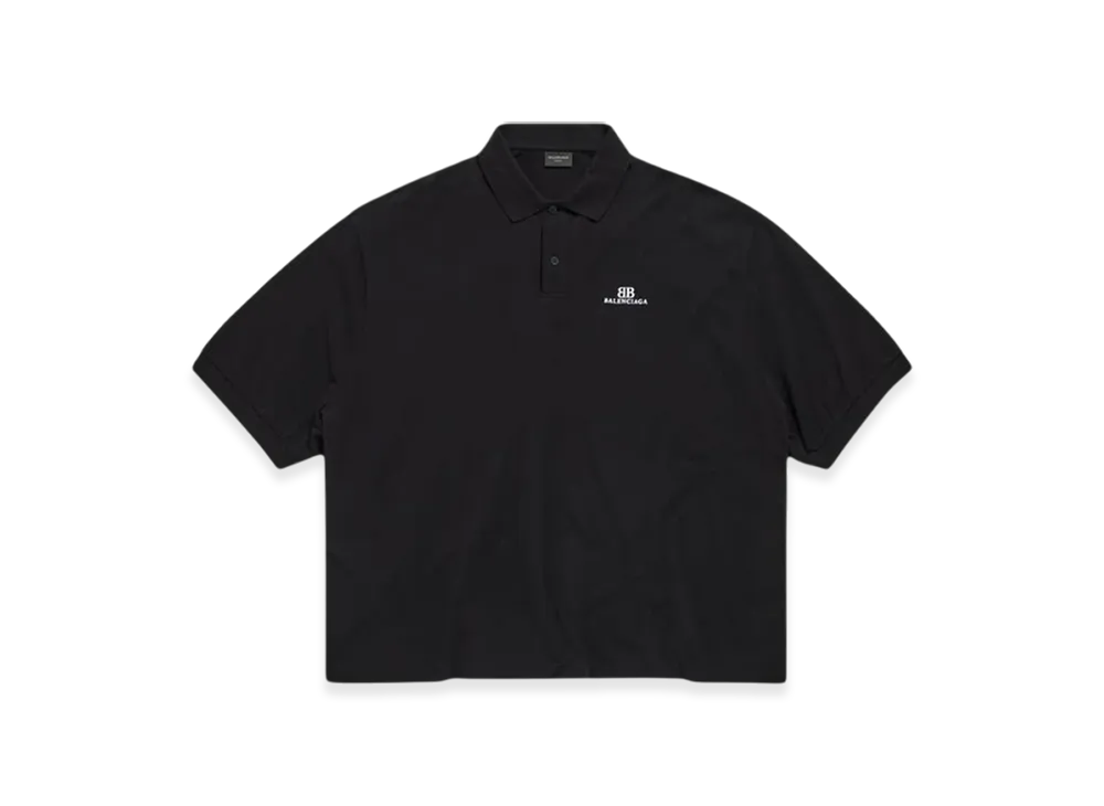 BALENCIAGA BB Classic BALENCIAGA Oversized Polo Shirt "Black"