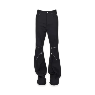 Rick Owens Hollywood Bolan Cargo Pants in Heavy Cotton Poplin "Black"