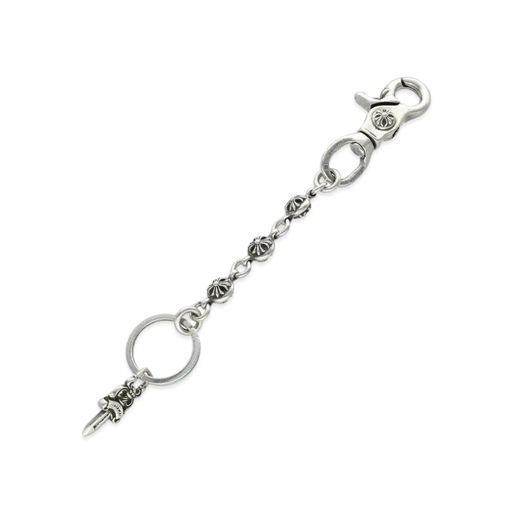 Chrome Hearts #2 Cross Ball Key Chain "Silver"