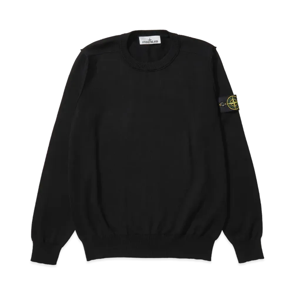 Stone Island Soft Organic Cotton Jersey "Black"
