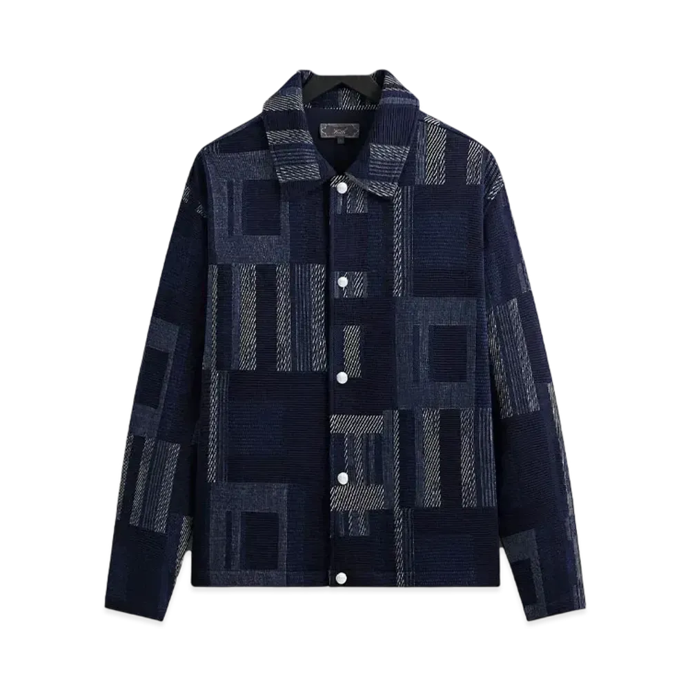 Kith Geometric Knit Coaches Jacket "Nocturnal"