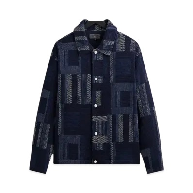 Kith Geometric Knit Coaches Jacket "Nocturnal"
