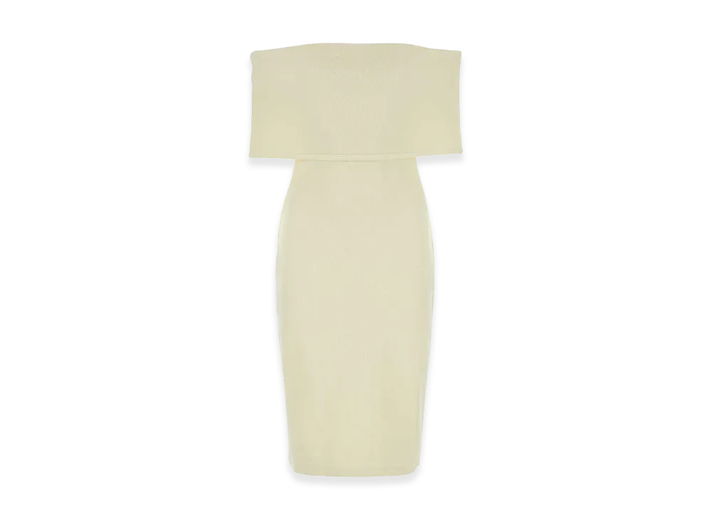 Bottega Veneta Women's Crema Tech Nylon Dress "Yellow"