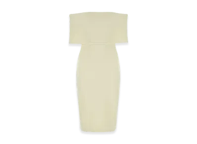 Bottega Veneta Women's Crema Tech Nylon Dress "Yellow"