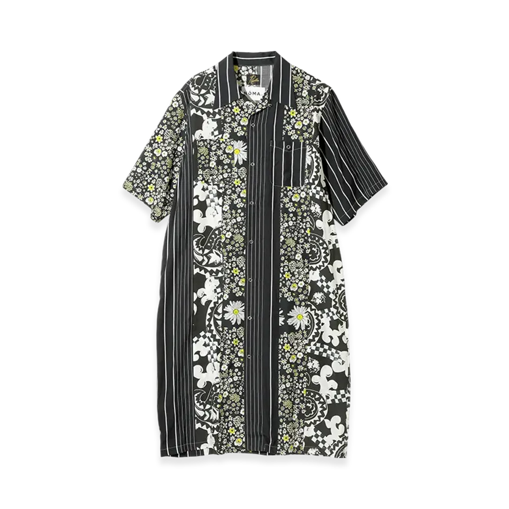 NEEDLES x NOMA t.d. S/S Cowboy One-Up Dress - Patchwork "Black"