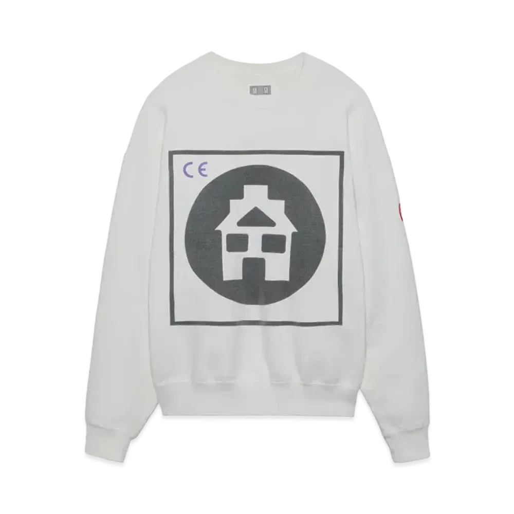 Cav Empt (C.E) CIRCLE HOME CREW NECK "White"