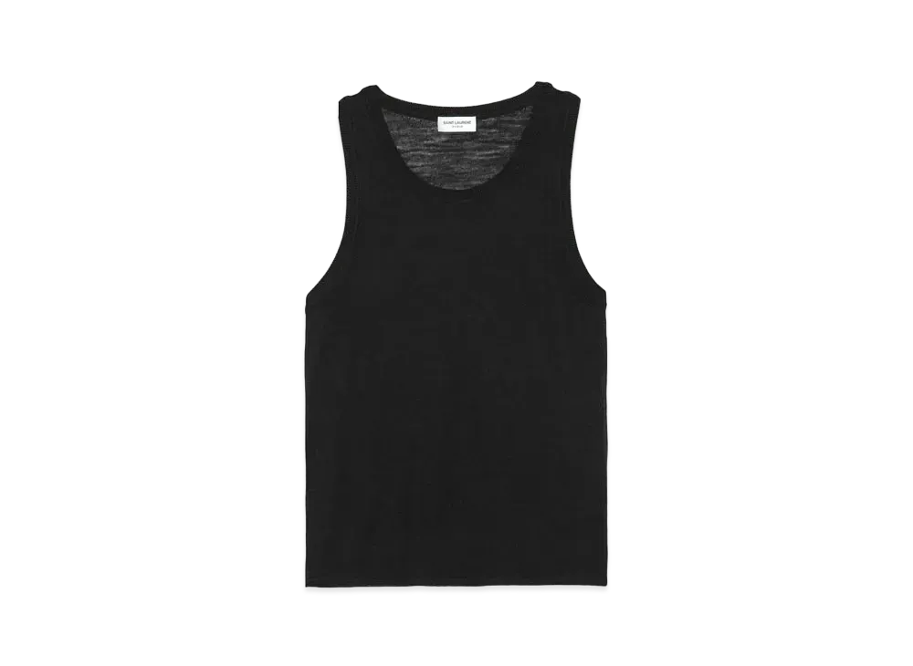 Saint Laurent Women's Tank Top in Wool "Black"