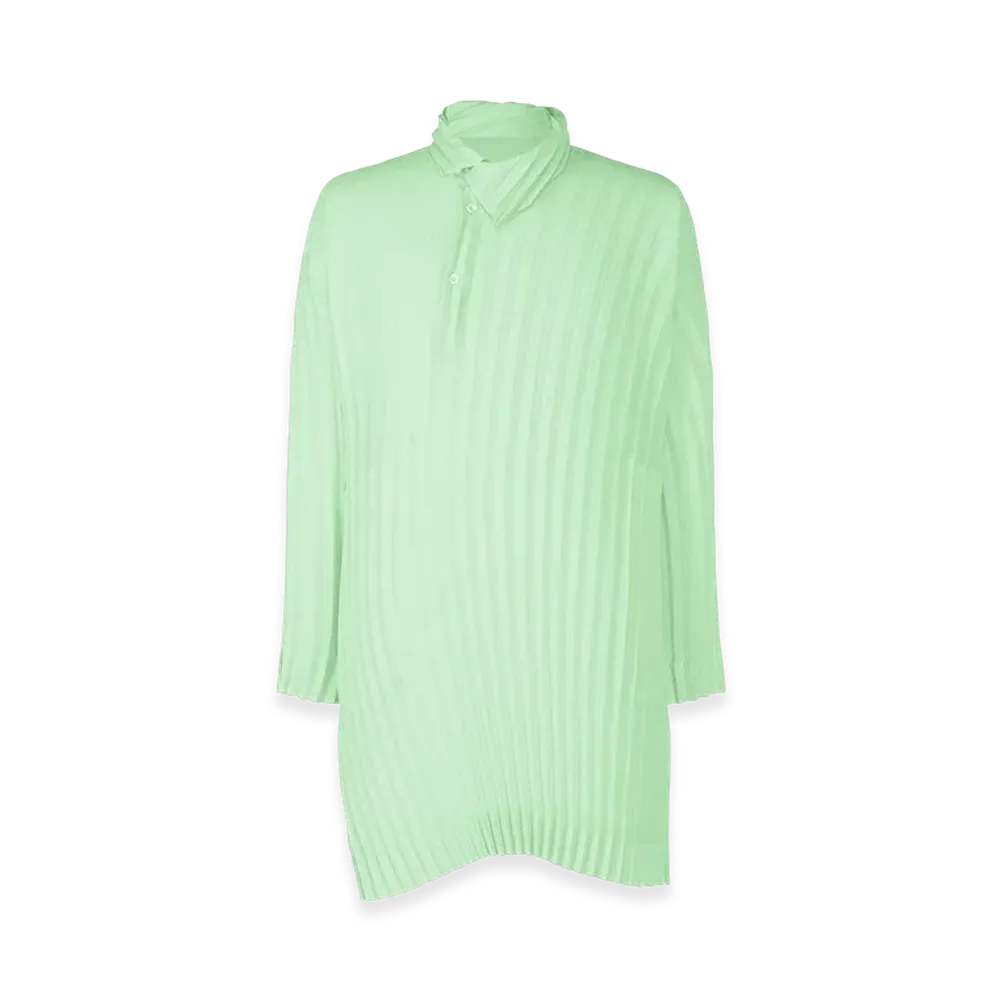 HOMME PLISSE ISSEY MIYAKE Windswept Shirt "Mint Green"