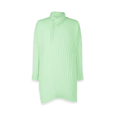 HOMME PLISSE ISSEY MIYAKE Windswept Shirt "Mint Green"