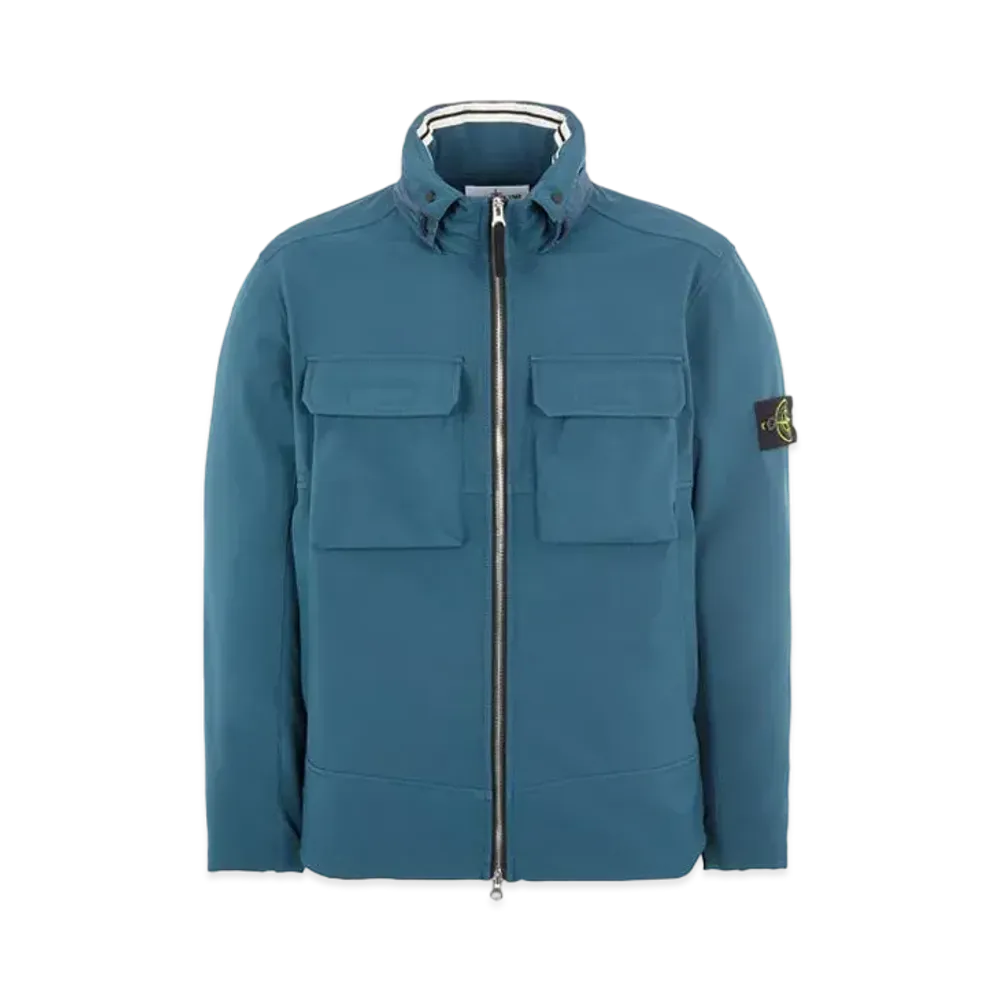 Stone Island Q0222 SOFT SHELL-R_E.DYE TECHNOLOGY "Teal"