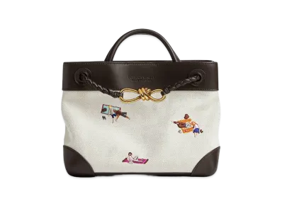 Bottega Veneta Small Andiamo "Natural/Fondente"