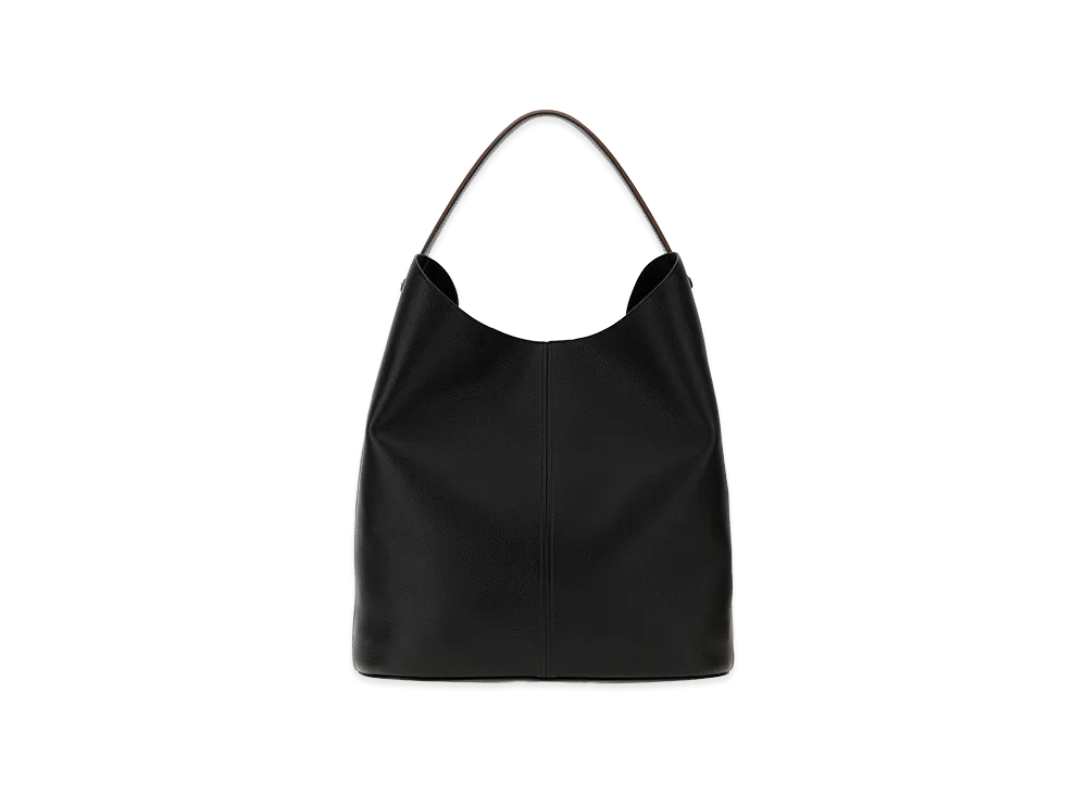 Maison Margiela Women's Leather Dress-Age Shopping Bag "Black/Orange"