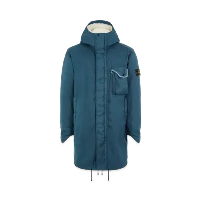 Stone Island 70224 MODIFIED PANAMA 6/3 HT NYLON + LEATHER_DETACHABLE LINING "Teal