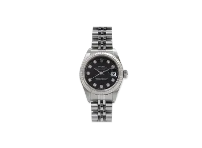 ROLEX Datejust 10P Diamonds "Stainless Steel/White Gold/Black" 79174G