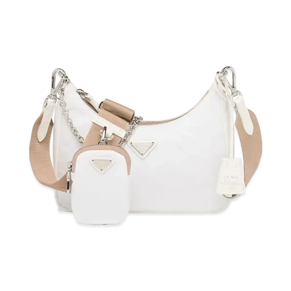 PRADA Re-Edition 2005 Re-Nylon Bag "White"