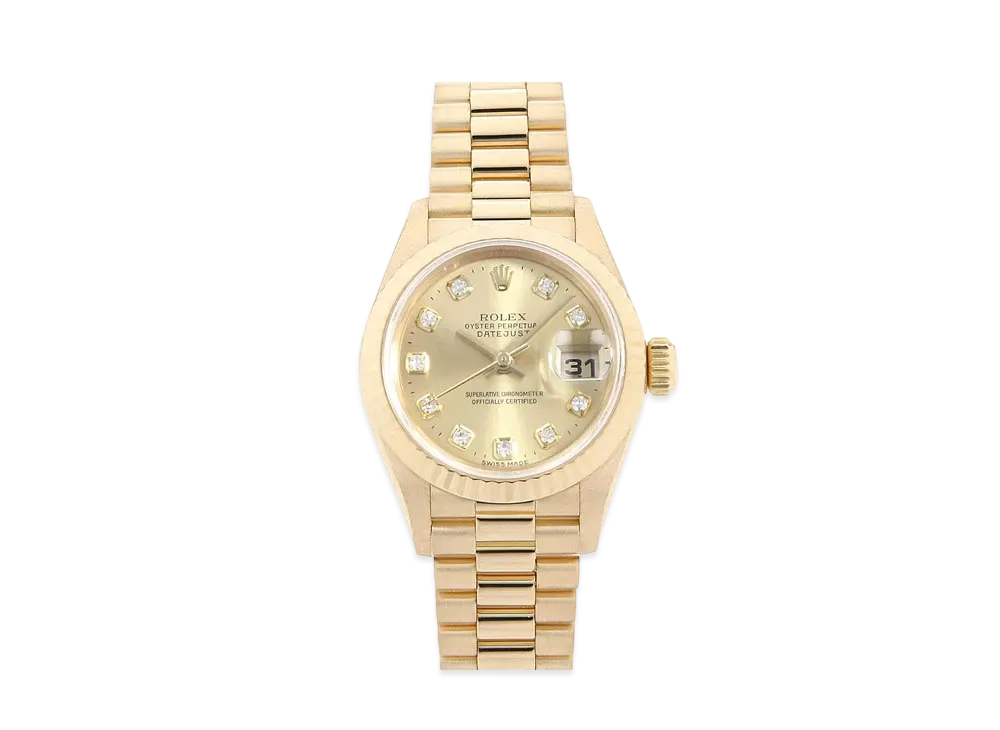 ROLEX Datejust 10P Diamonds "Champagne/Yellow Gold" 79178G