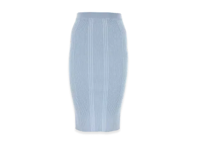 Bottega Veneta Women's Cotton Skirt "Pastel Light Blue"