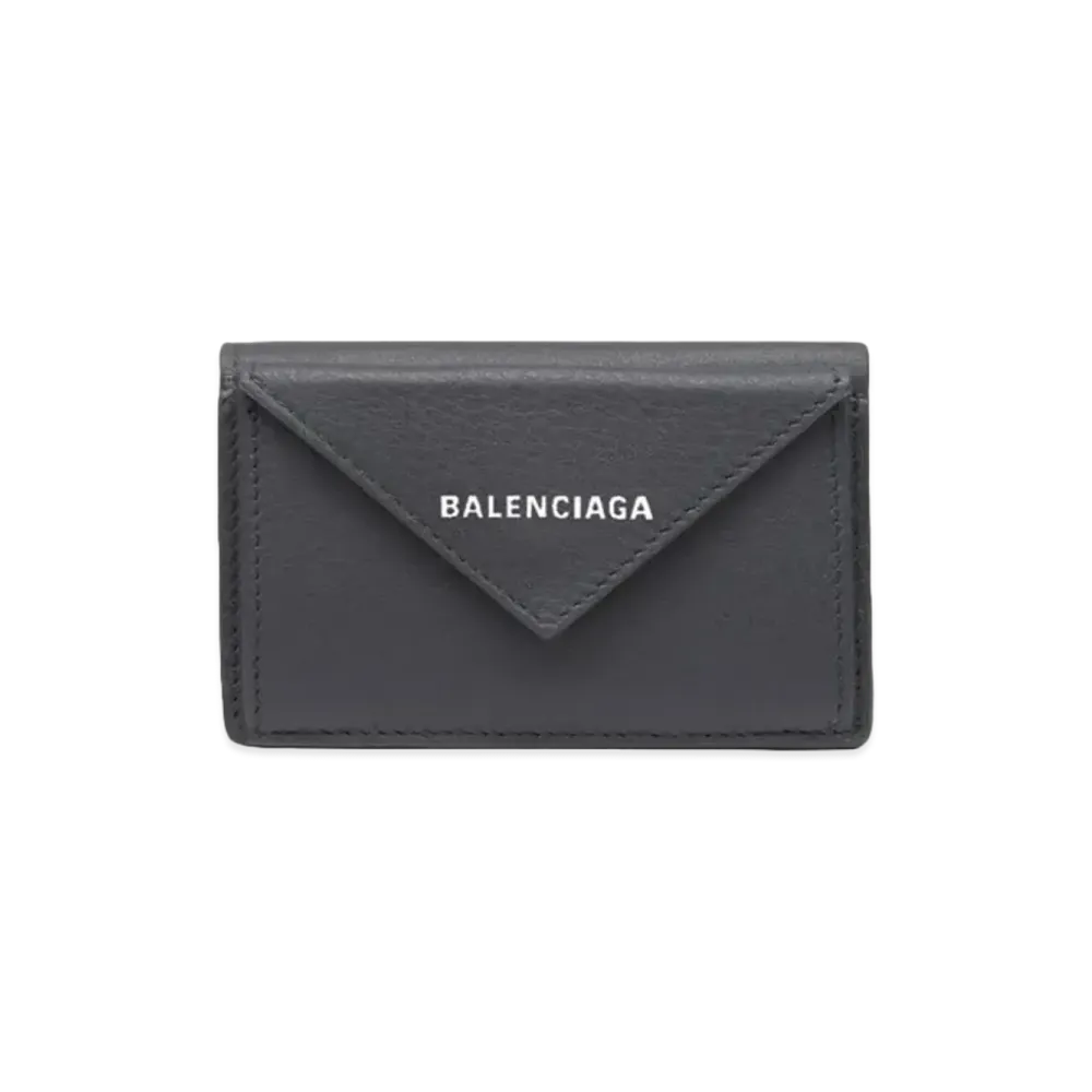BALENCIAGA Papier Mini Wallet "Grey"