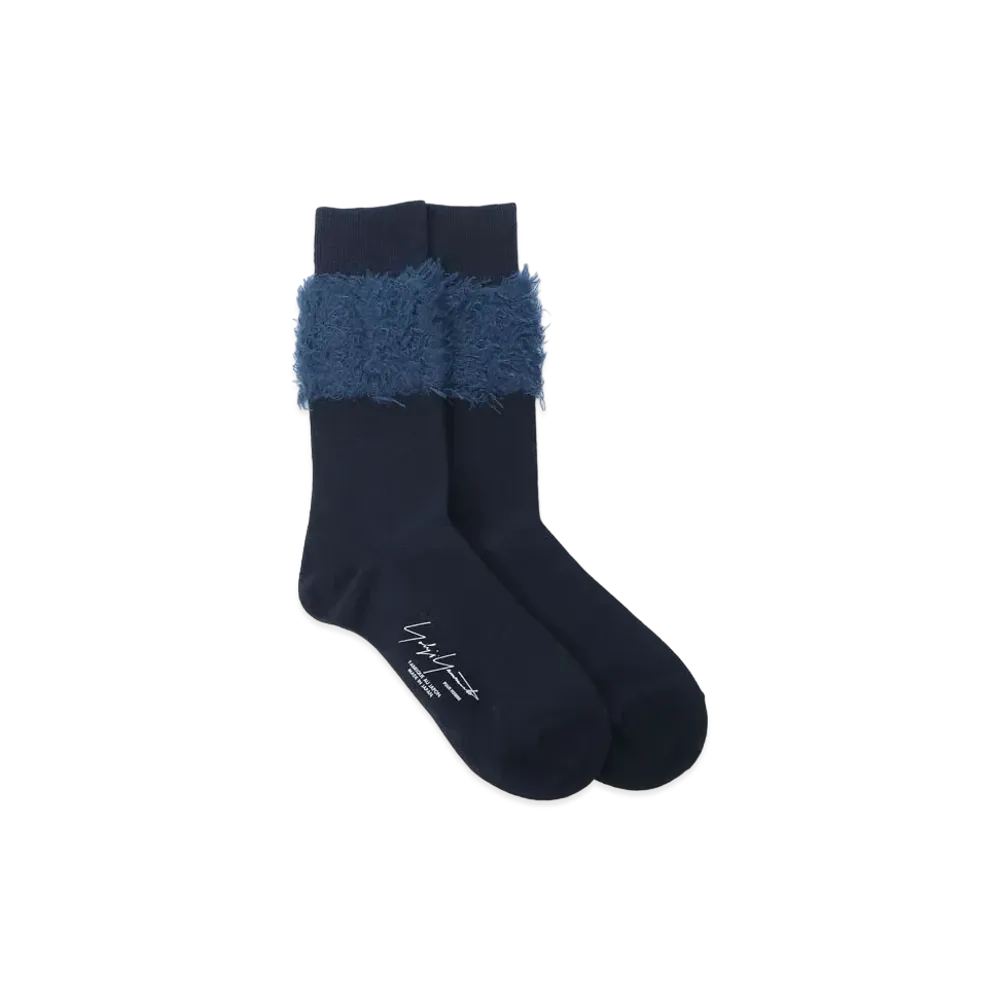 Yohji Yamamoto Pour Homme C/AC MOHAIR SOCKS "Navy"