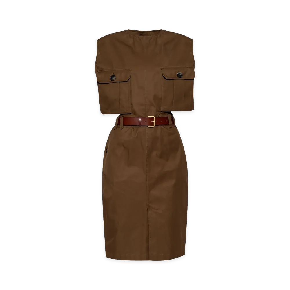 Saint Laurent Women's Dresses "Beige"