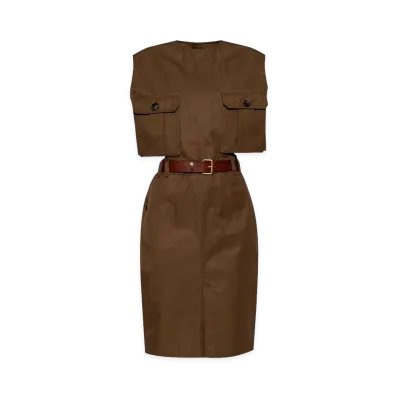 Saint Laurent Women's Dresses "Beige"