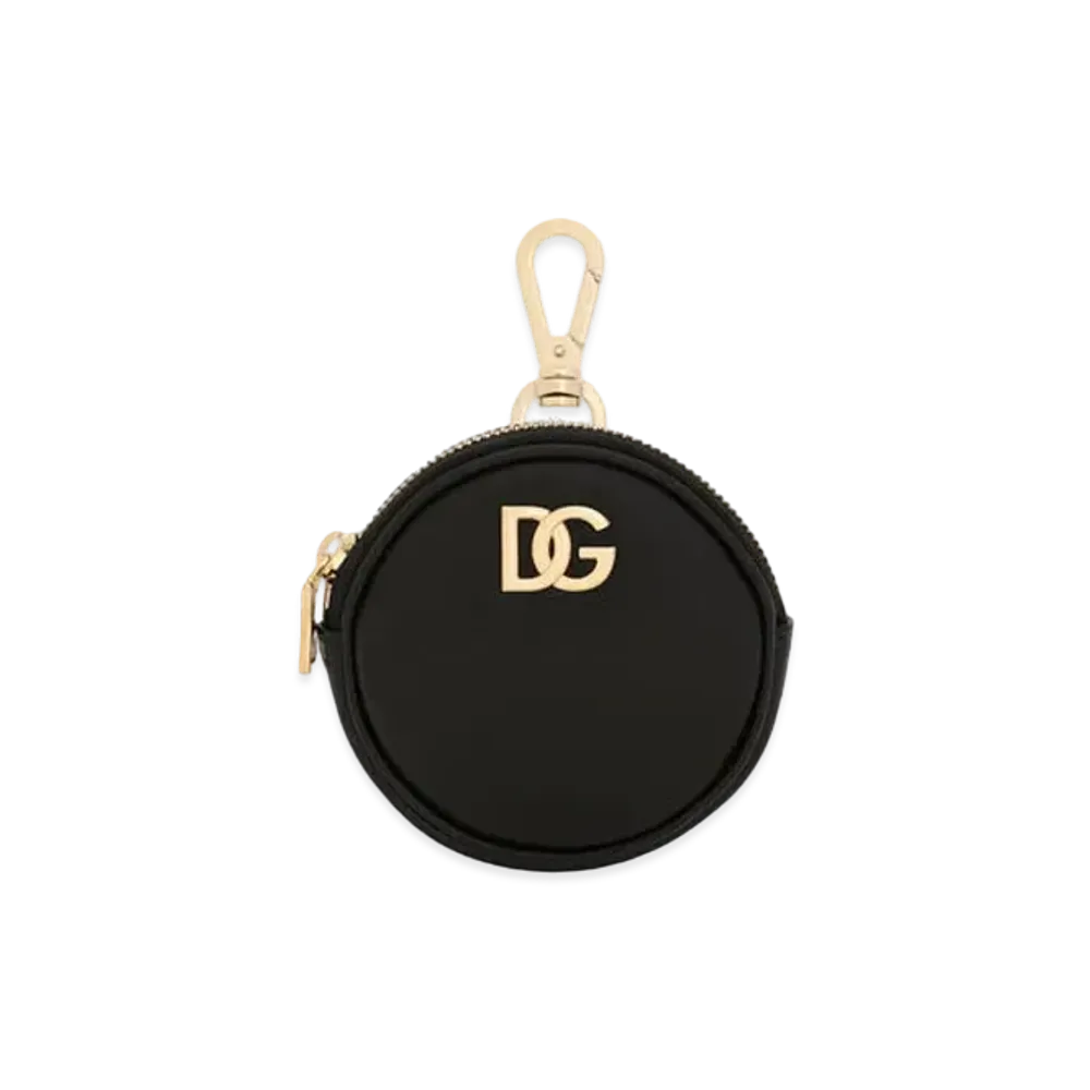 Dolce&Gabbana Coin Case Calfskin DG Logo "Black"
