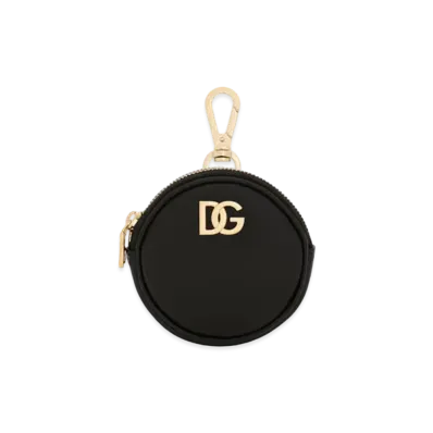 Dolce&Gabbana Coin Case Calfskin DG Logo "Black"