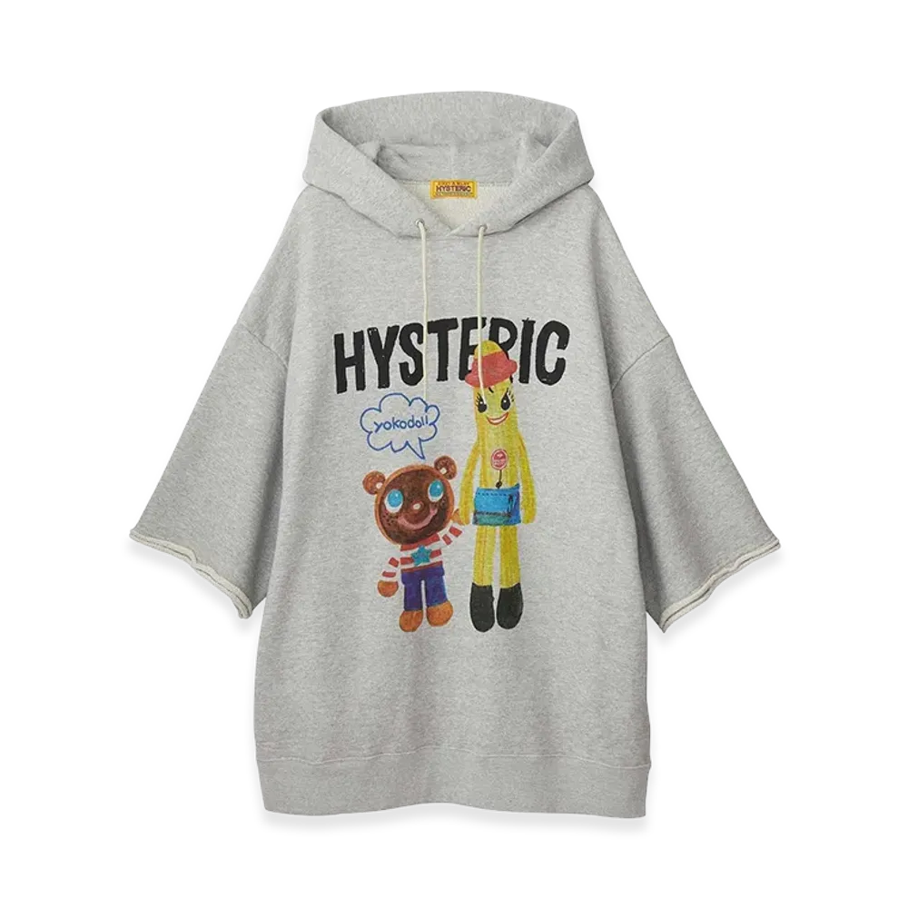 HYSTERIC GLAMOUR Women's YOKODOLL/NANA & DONUT BEAR Hoodie "Top Gray"