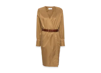 Saint Laurent Women's Dresses "Camel"