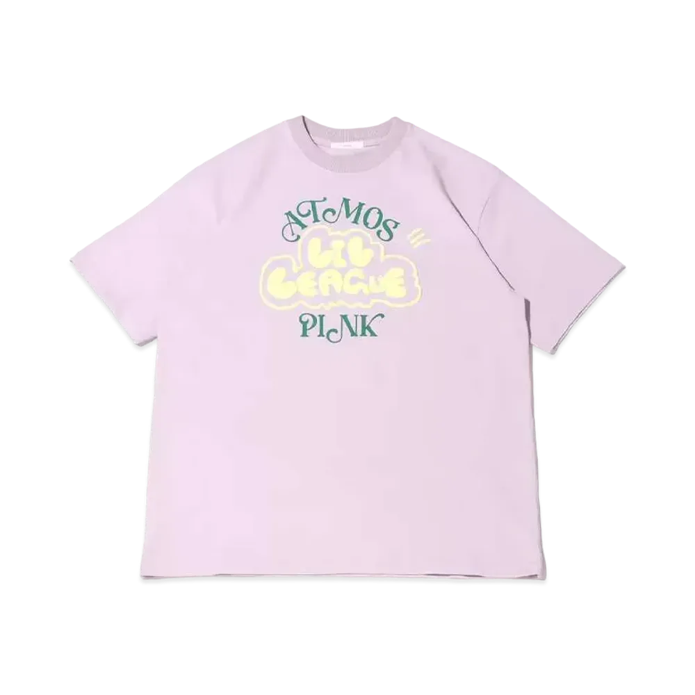 atmos pink x Lil League Newly Written Logo T-Shirt "Pink"