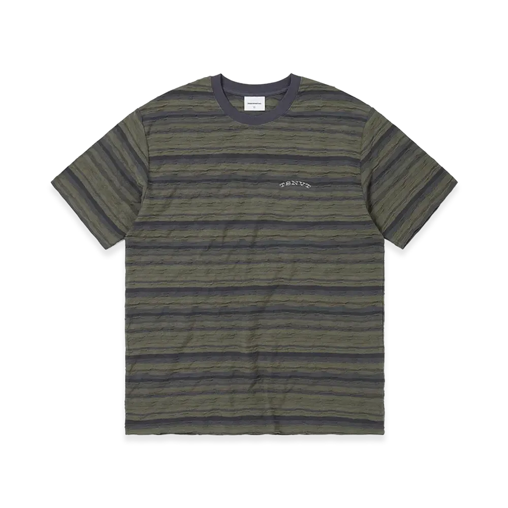 thisisneverthat Wave Jacquard Tee "Dark Purple"